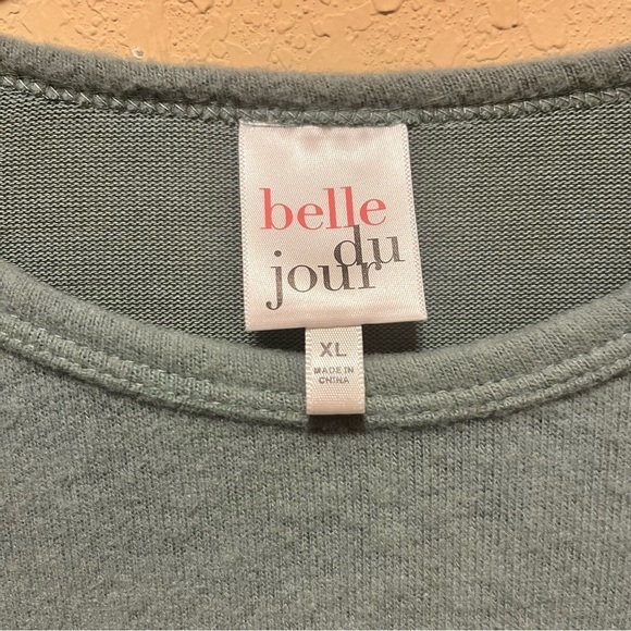 Belle Du Jour Gray Long Sleeve Fuzzy Shirt - Picture 8 of 10